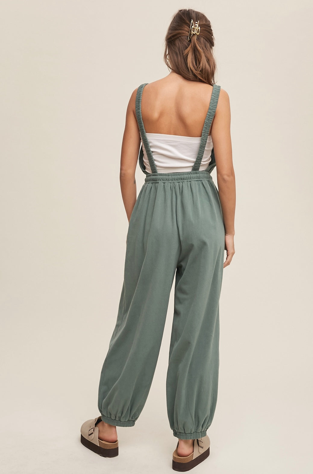 Olivia Tank and Jogger Green Jumpsuit