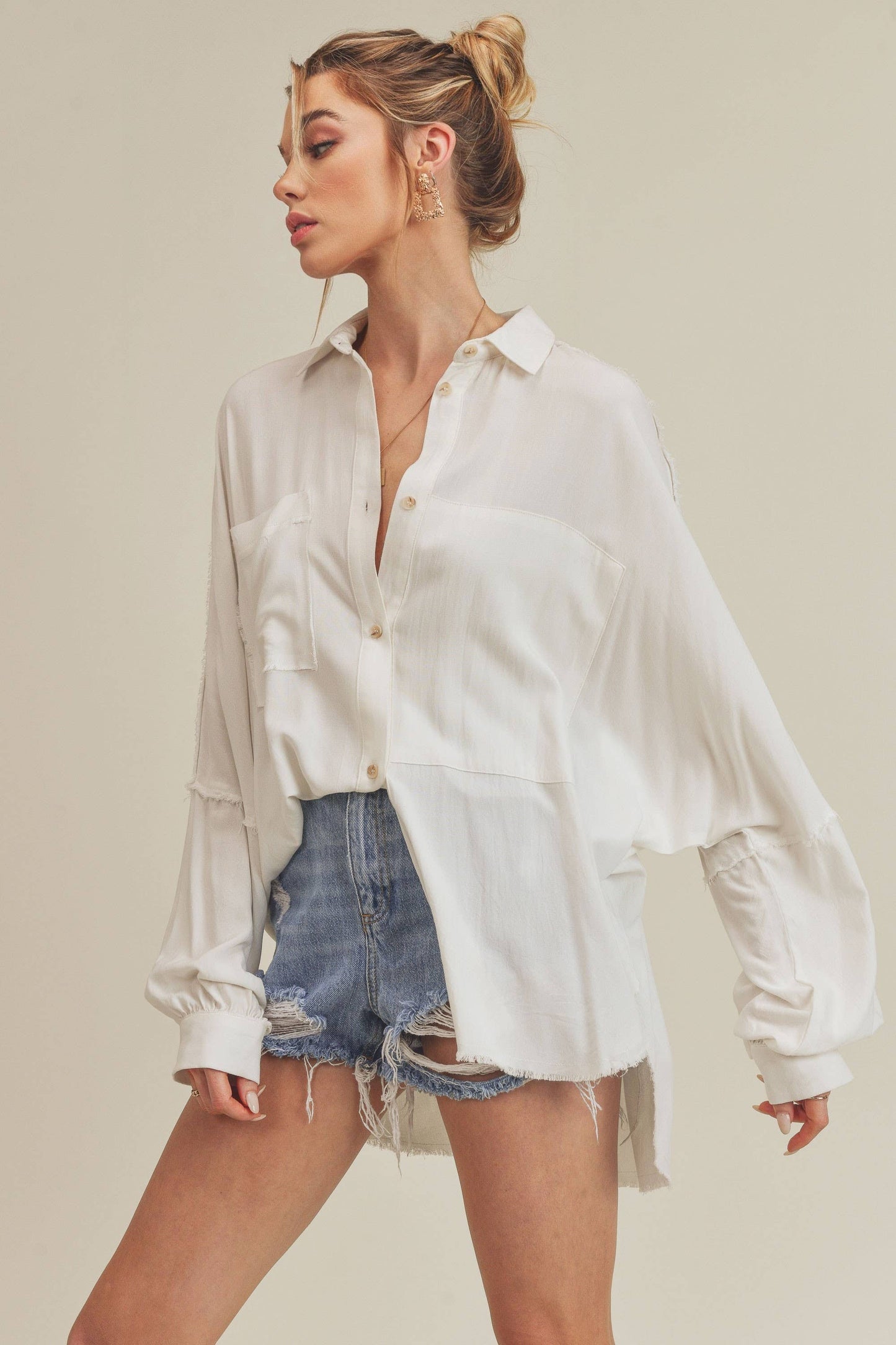 Delilah Button Down Oversized Shirt