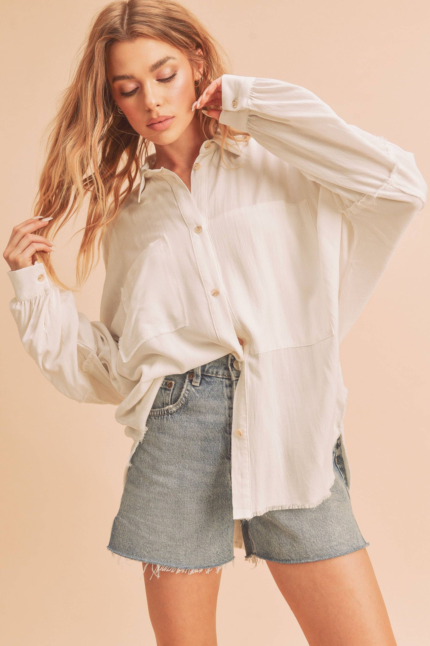 Delilah Button Down Oversized Shirt