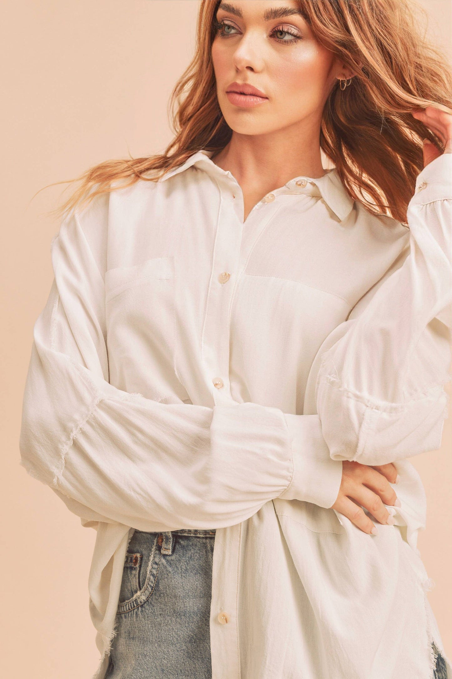 Delilah Button Down Oversized Shirt