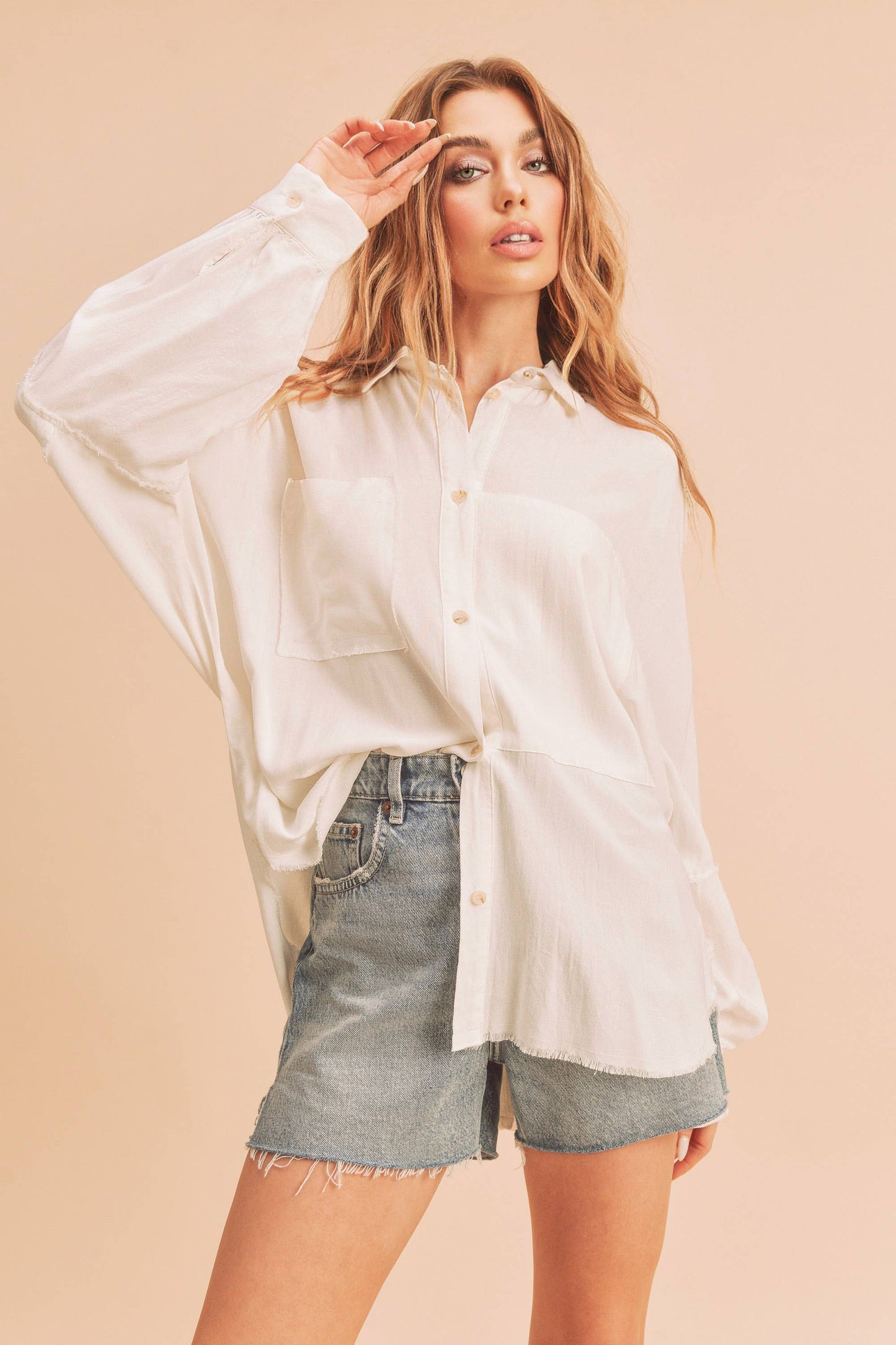 Delilah Button Down Oversized Shirt