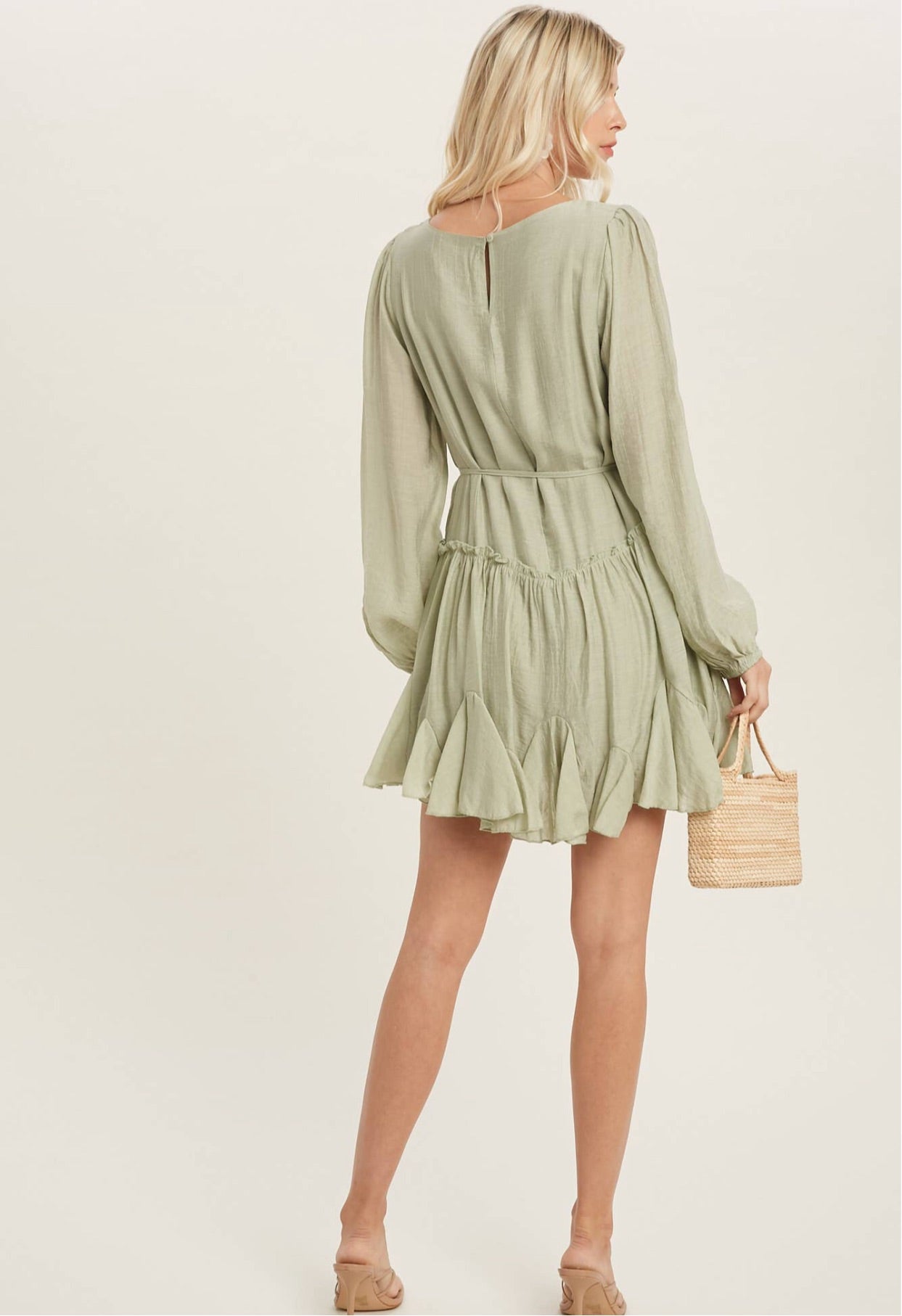 Olive You, Ruffled Swing Dress